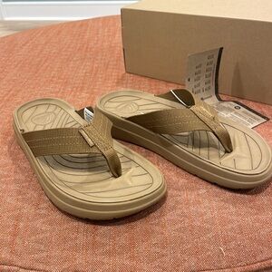 Malibu sandals. Surf rider. Tan color. Super comfortable.